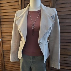 Anne Klein Vintage Suede Blazer (Petite XS)